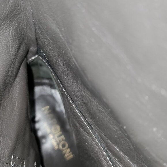 Napoleoni Leather Pull On Knee Length Equestrian Riding Boots Black Women's 8.5 - Picture 13 of 15